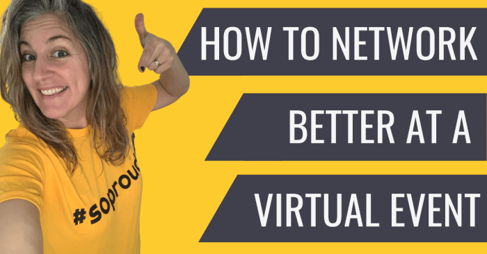 Virtual networking events